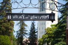 Front gates with Burns Tower in background