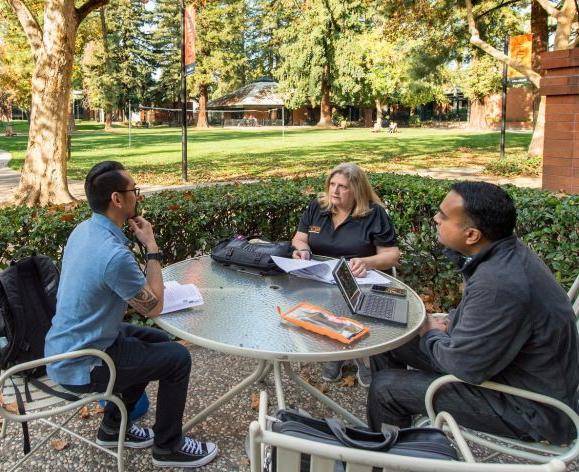 students on Sacramento campus